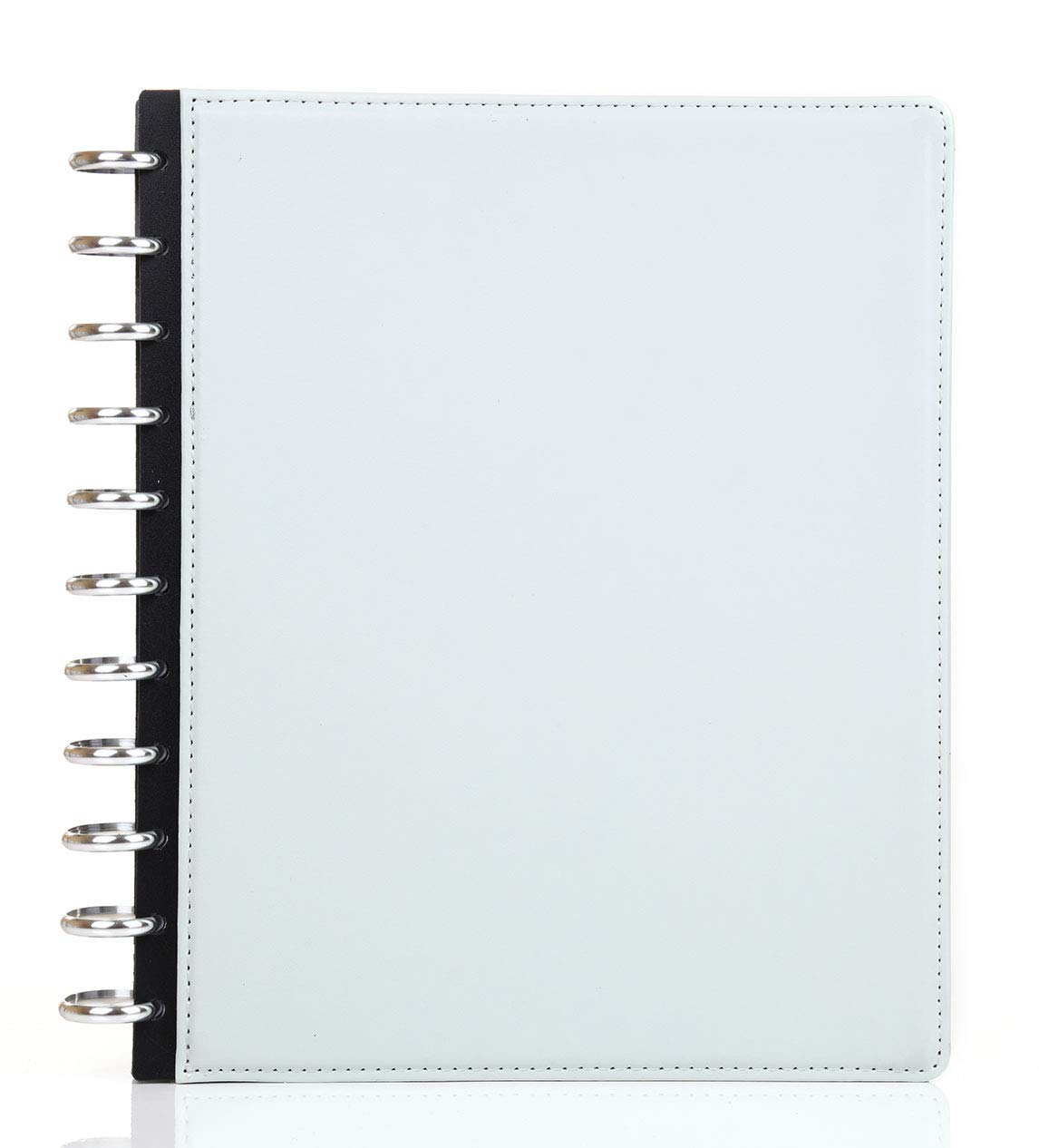 Talia Discbound Notebook, ((Mint Solid Sturdy Cover, Junior (5.5in x 8.5in)), Customizable, Note Taking, Planner, Business - Professional Series