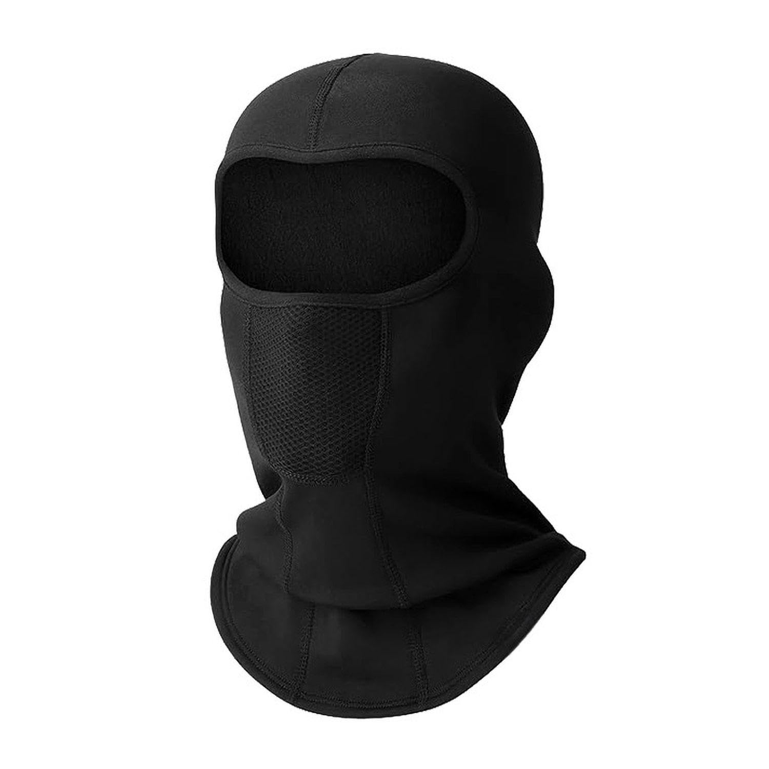 1 Piece Windproof Mask, Face Mask, Warm Breathable Mask, Cycling Mask, Ski Mask Black