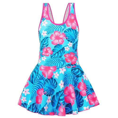 Image of Girls One Piece Unicorn Swimsuit Mermaid Swimwear Rainbow Bathing Suit