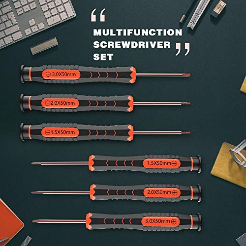 Small Screwdriver Set, XBRdepot Flathead and Phillips Precision Magnetic Screwdrivers Set for Micro Tiny Screws (Screwdriver for Tiny Screws)