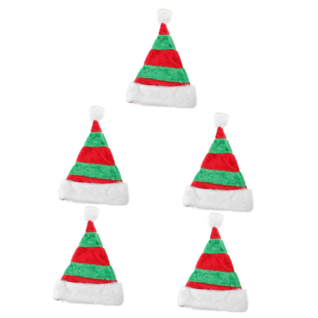 Ciieeo 5st Weihnachts Mann Hut Zylinder Weihnachtsschmuck Weihnachtsmütze, Weihnachtsmütze Schicke Weihnachtswintermütze Requisite Hut Weihnachten Plüsch