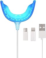 Vista 2 de Shiro Kit de blanqueamiento de dientes con boquilla de luz LED azul y bolígrafo de blanqueamiento dental de peróxido de carbamida al 35 %, 3
