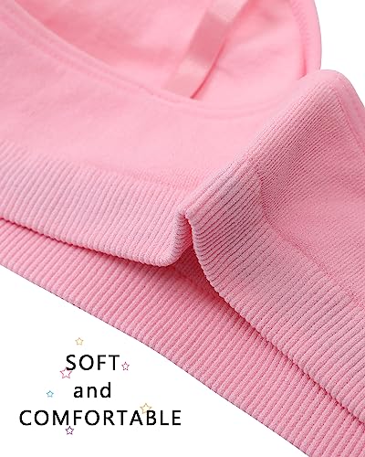 MIK-QUE Girls Seamless Training Bras Adjustable Straps Sports Bras 8-10,10-12,12-143