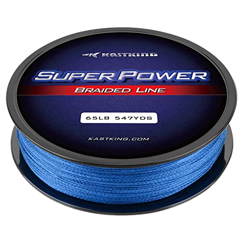 KastKing Superpower Braided Fishing Line,Ocean Blue,20 LB,1097 Yds