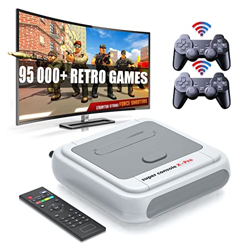 Super Console XPRO, Consola de Videojuegos Retro con 95000+ Juegos, Consola de Juegos Emuelec 3.9 &...