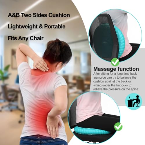 Image of Wobble Cushion Core Balance Disc, Wiggle Seat for Sensory Kids to Stay Focused, Non-slip Balance Pads with Inflation Pump for Physical Therapy & Core Strength