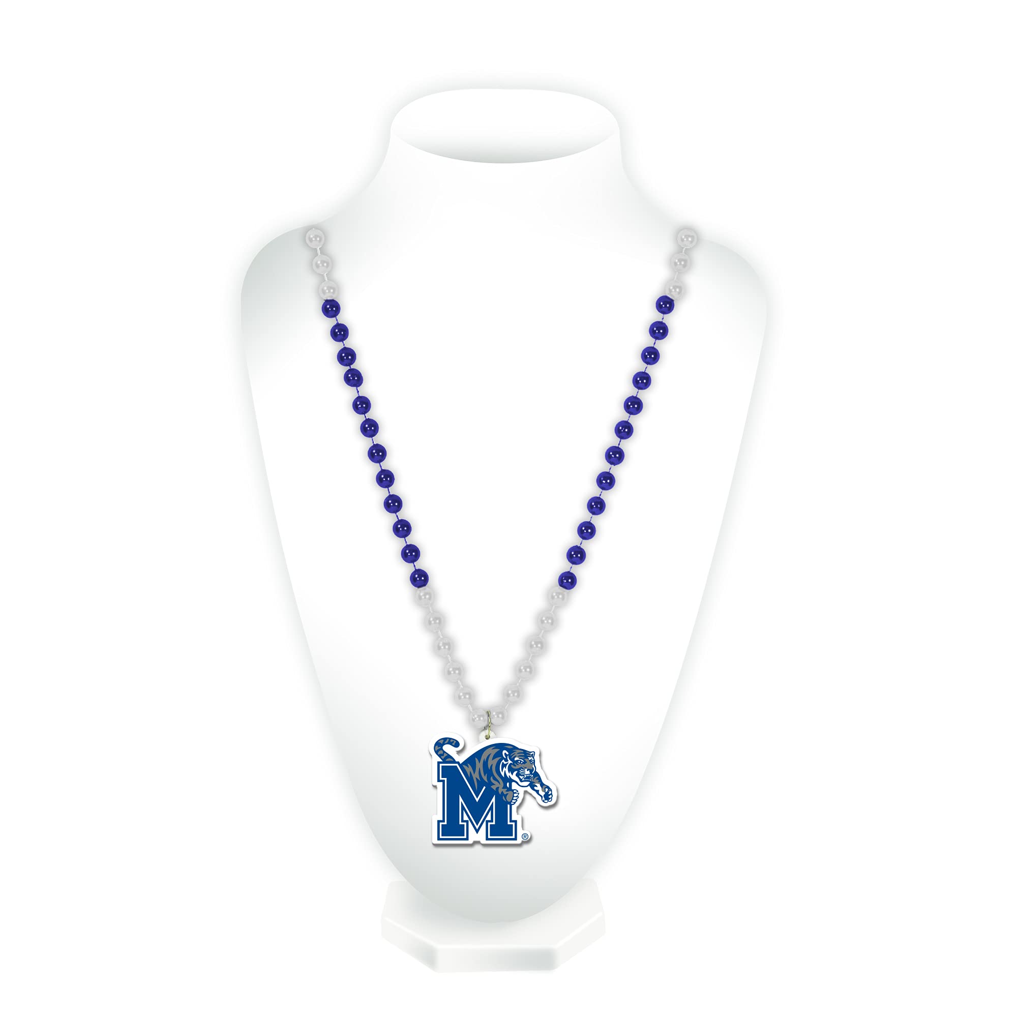 Rico Industries NCAA Memphis Tigers Team Logo Mardi Gras Style Beads