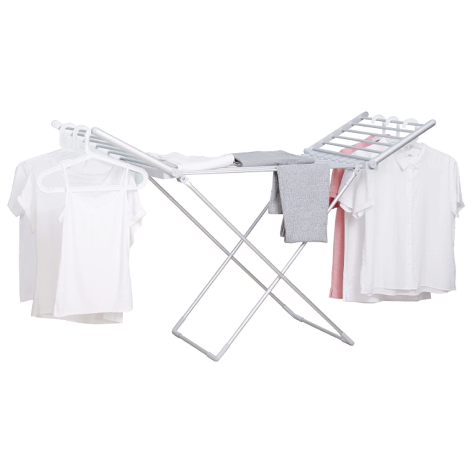 Składane Clothes Suszenie Rack,Clothes Laundry Suszarka Kryty Home Rack Foldable Extra Clothes Airer, Indoor Clothes Suszenie Rack with 20m Washing Line