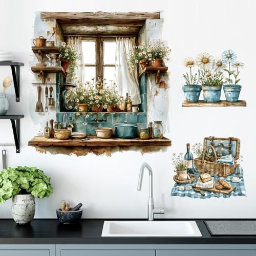 Vinilo Decorativo Pared Planta Verde 3D 2 Hojas 27x83cm miniatura 6