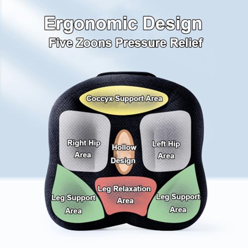 Triflice C312 Car Booster Seat Cushion Heightening Height Boost Mat Driver Booster Seat Car Seat Cushion For Short People Driving Breathable Mesh Portable Car Seat Pad Lift Seat thumb #5