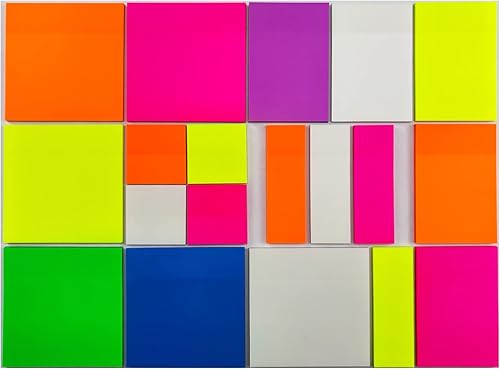 Jiemay Notas adhesivas transparentes para libros juego de 950 hojas de notas adhesivas translúcidas notas adhesivas transparentes coloridas de