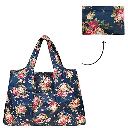 Image of allydrew Large Foldable Tote Nylon Reusable Grocery Bag
