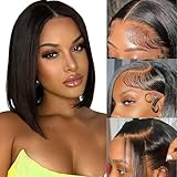 [180% Density Transparent Lace Front Wig Qualité]: 13X6 Straight Perruque Cheveux Humain Pre Plucked, Soyeux Et Fluide, RéSistant Et éLastique, Sans EnchevêTrement Ni Perte, Sans Odeur, Facile à Obtenir N'Importe Quelle Coiffure ; Il Peut êTre Teint, DéColoré Et Recoiffé à Votre Guise.