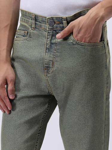 Image of Urbano Fashion Men's Straight Fit Heavy Washed Jeans Stretchable