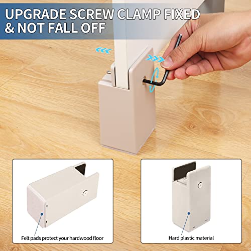 AIRUJIA Rialzi per Mobili con Chiave, Gambe per