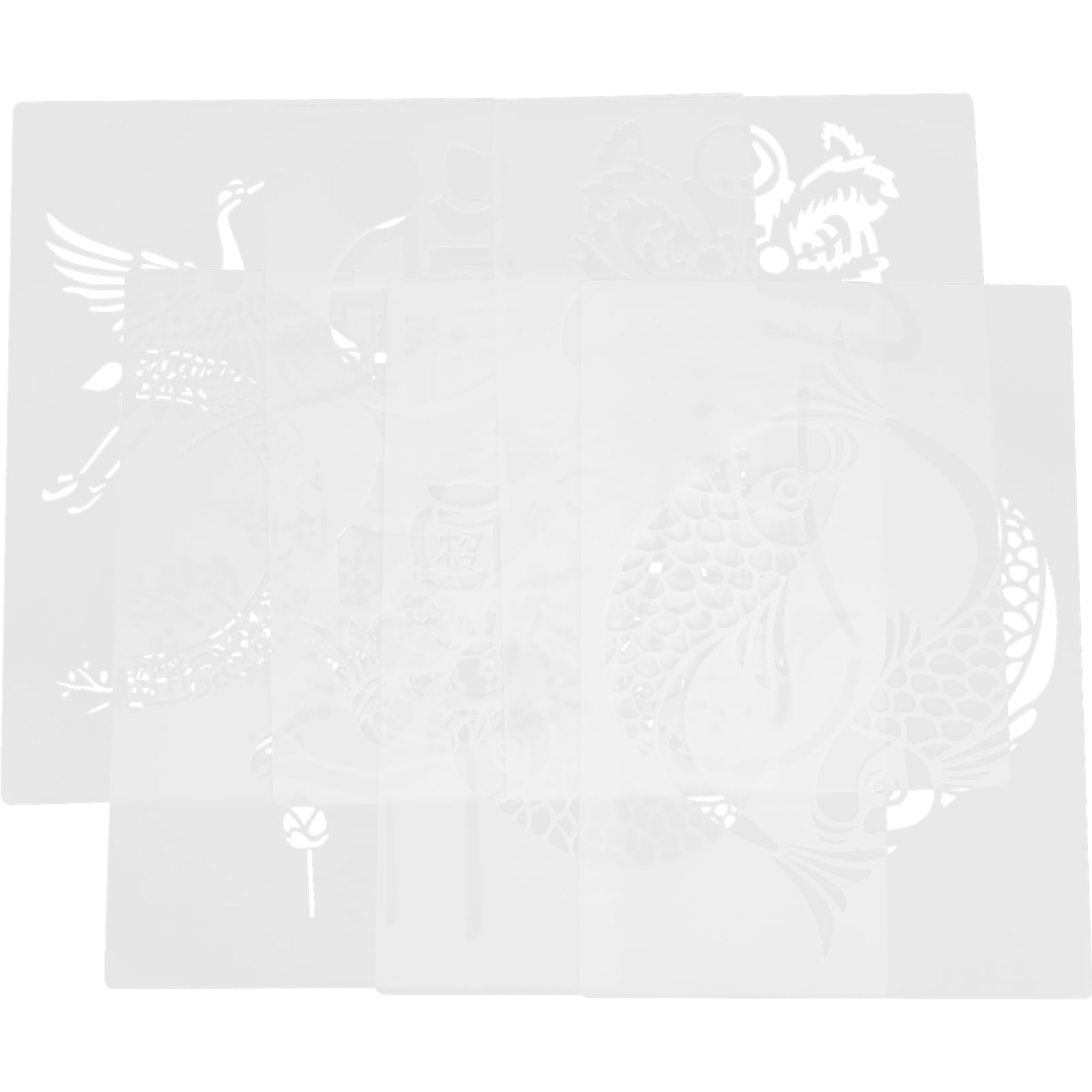 EXCEART 30pezzi Stencil per Pittura Rilievo Template per Creazioni Artistiche Tela per Feste e Decorazioni Fai Te Facile da Usare e Versatile