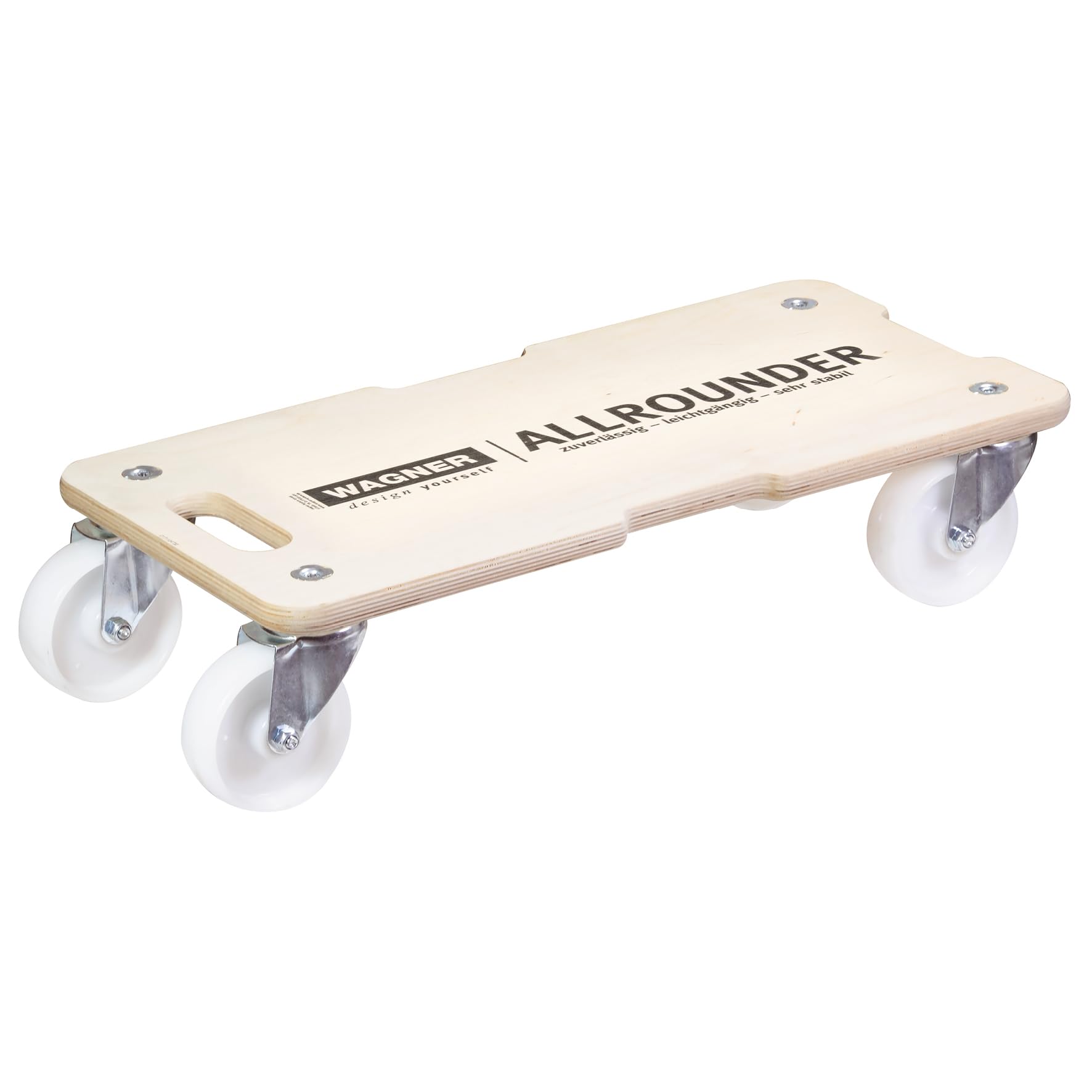 WAGNER Design Yourself, Chariot de Transport MM 1326 I 59 x 29 x 13,5 cm - Charge 400 kg - pour Objets encombrants, matériel et Meubles I 3 poignées encastrées I certifié FSC 20132601