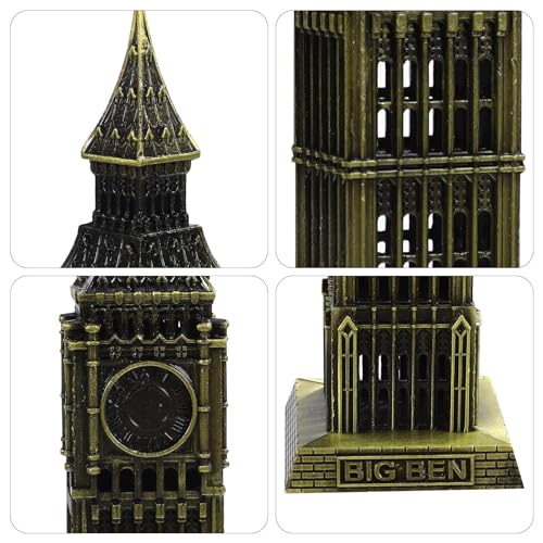 Veemoon England Big Statue Architecture Model England Big Clock Tower Statue Collectible Figurine for Tourism Souvenir Party Desktop Decoration - Image 4