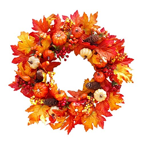 Couronne de fleurs artificielles de Noël de forme ronde réutilisable