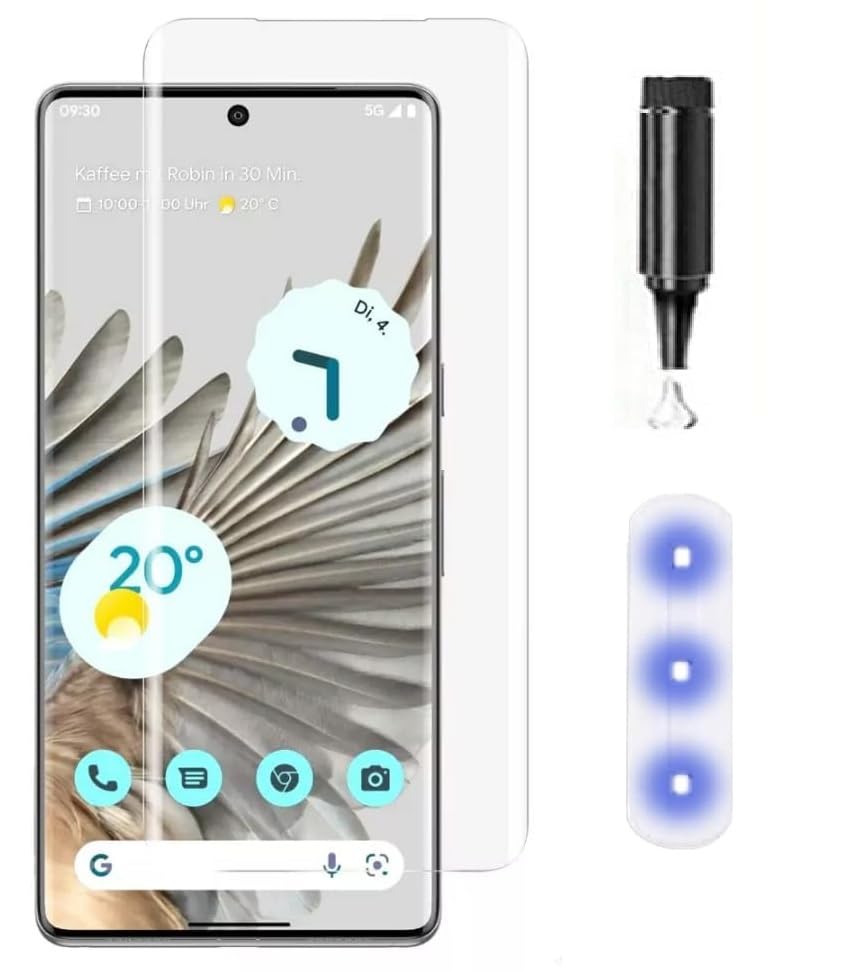 Image of MACLEN Ultra Premium HD Adavnced Glue UV Curved Tempered Glass for Google Pixel 6 Pro | With HD clearity full curved edge protection and Installation Kit