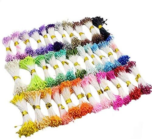 900 unidslote Multicolor DIY perla flor estambres Pistil 0.039 in estambre floral (color 1)