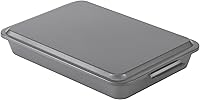 Vista 7 de GoodCook Everyday - Sartén rectangular antiadherente de acero Bake-N-Take, 9 x 13 pulgadas con tapa, color gris