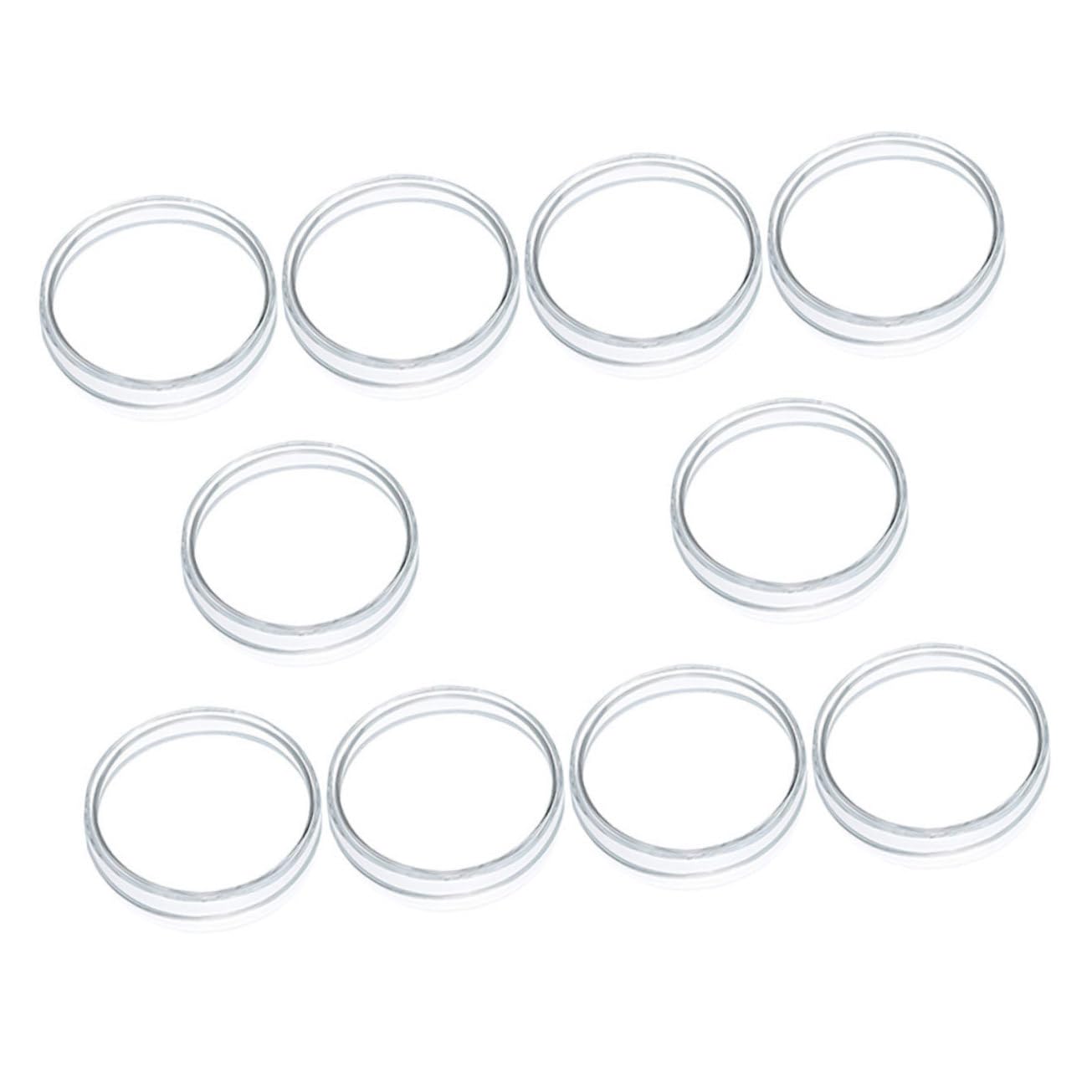 PRETYZOOM 5 Series Placa De Petri De Plástico Platos Placa De Cultivo De Tejidos Cultivo De Células Placas Petri Transparentes Plato De Cultivo Plato De Petri El Plastico 10 Piezas X 5