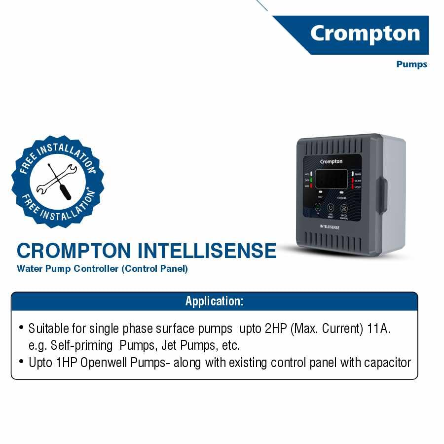 Image of Crompton Pump Smart Panel | Automatic Water Level Controller |Control Panel| Auto /Manual Mode | 12 Months Warranty |Overhead & Underground Tanks