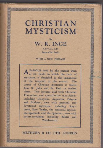 Christian Mysticism by WR Inge B01M3234G7 Book Cover