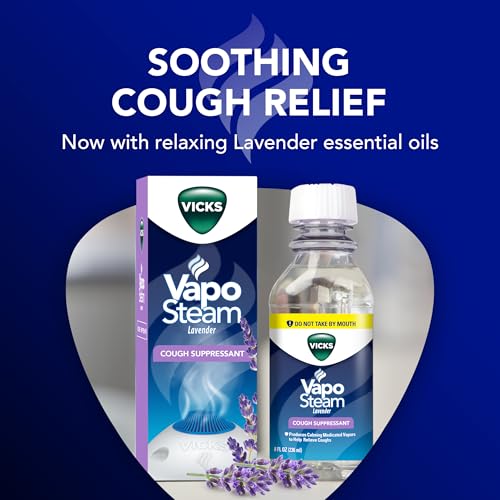 Image of Vicks VapoSteam Lavender, Medicated Liquid Camphor, 8 Oz