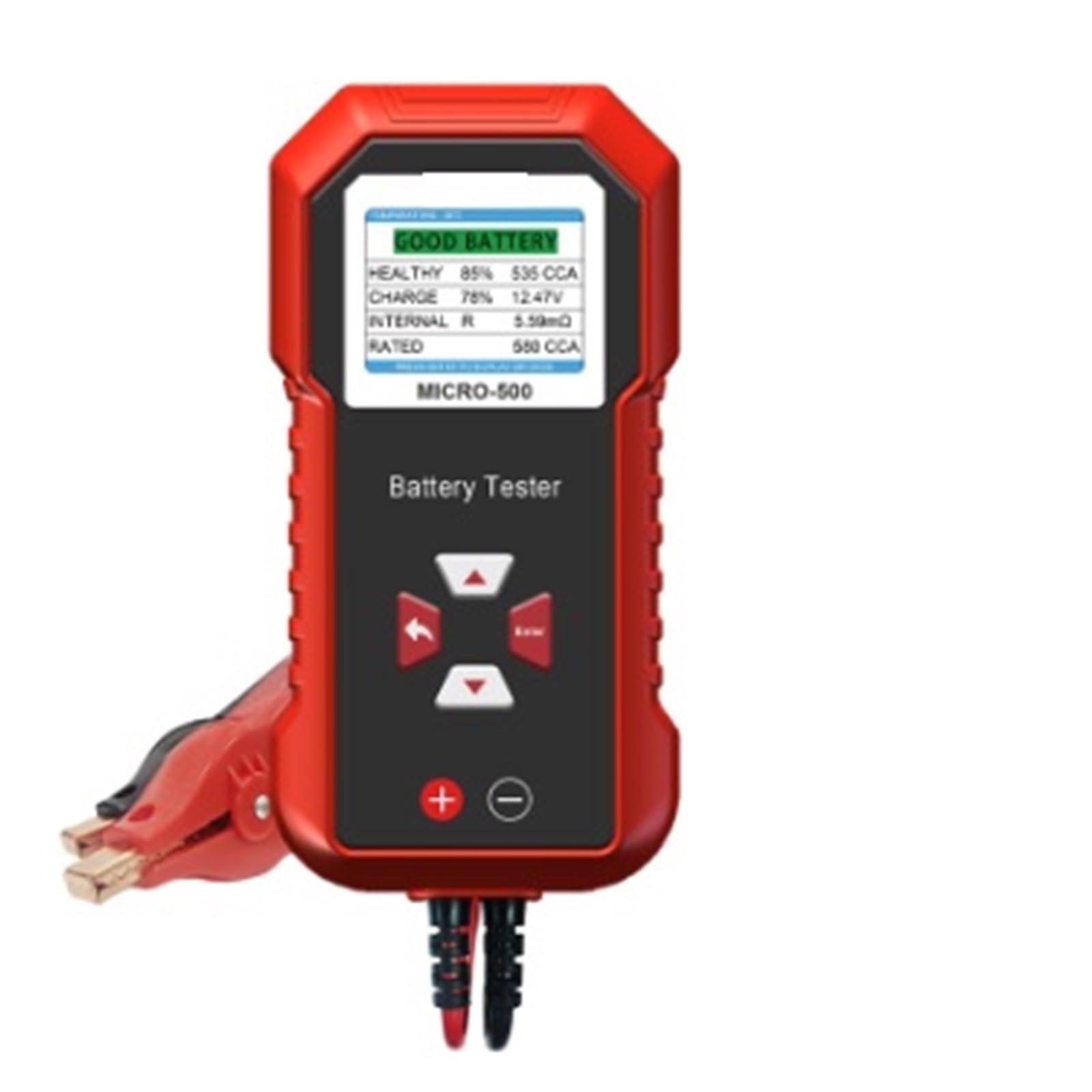 Tester Akumulatora Samochodowego 12V Test Baterii Litowej Analizator Kwasowo-ołowiowego Systemu 40-3000 Wyświetlacz LED CCA łAtwy W UżYciu