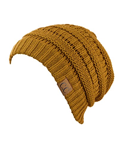 Image of Cambridge Select Thick Slouchy Knit Oversized Beanie Cap Hat