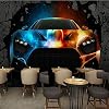 3D Foto Behang 3D Cool Sport Auto Muurschildering Hd Foto Waterdicht Behang Slaapkamer Babykamer Woonkamer Tv Muur…