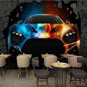 3D Foto Behang 3D Cool Sport Auto Muurschildering Hd Foto Waterdicht Behang Slaapkamer Babykamer Woonkamer Tv Muur…