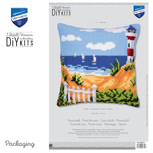 Image of Vervaco Cross Stitch Cushion kit Seascape