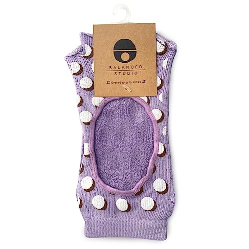 Image of [Balanced Studio] Toeless Ankle Anti-Slip Yoga Pilates Grip Socks for Women, Men, Unisex