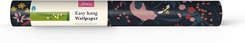 Miniatura 4 de Joules Fields Edge Floral French Navy Papel pintado
