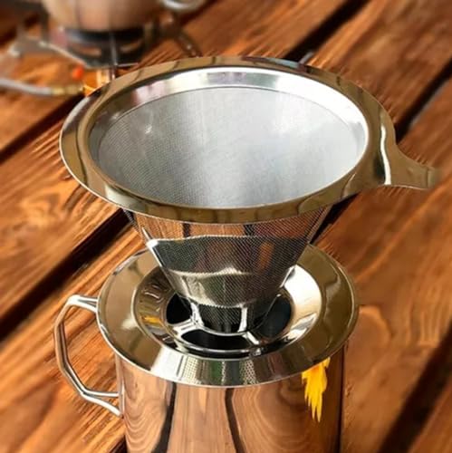 VITX Filtro Coador de Café em Aço Inox Ecológico Economico Moderno e Pratico Alta Durabilidade Taman