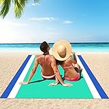 SAWEC Beach Mat Sand Free Waterproof, Beach Blanket, Portable Picnic Mat Oversized for 4-7 Adults...
