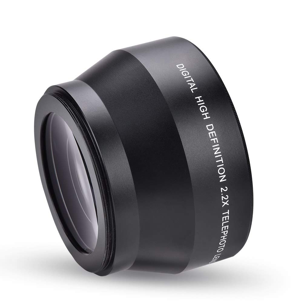 Yctze Lentille de caméra, Extenseur de lentille de caméra 67MM 2.2X Téléconvertisseur de caméra Téléobjectif Universel pour appareils Photo Reflex et appareils Photo numériques
