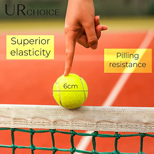 UR CHOICE Durable Tennis Balls for Practice & Training 12 Pack, Ideal for All Courts Dog Play & Sports Drills - Image 3