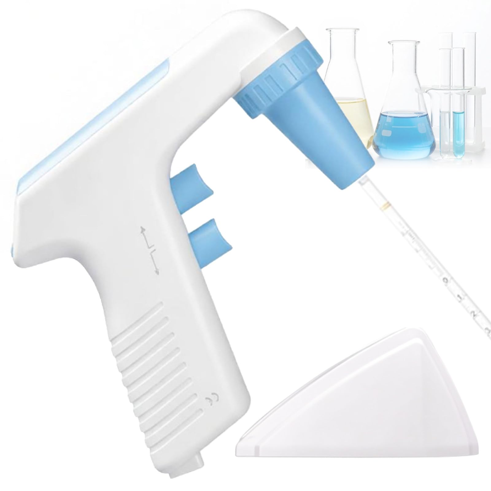 Controlador de pipeta eléctrico para Laboratorio, pipeteador automático Digital de 0,1–100 ml, llenador de pipetas motorizado con 6 velocidades Ajustables, 2 Modos de dispensación