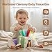 Youuys Baby Tissue Box Toy for Babies 6-12 Months, Montessori Sensory Toys for 1 Year Old Boy, Infant Toy with Crinkle Tissues & Fine Motor, for 6 9 12 18 Months Old Kids 1st Birthday