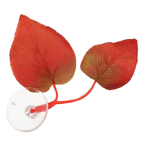 Betta Fish Tank Leaf Pad Ornament Safe Betta Fish Resting Bed Suction Cups for Easy Install