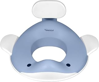 Kindsgut Reductor en forma de ballena, para niños, en colores suaves y modernos, libre de sustancias nocivas y apto para niños - color azul grisáceo pálido