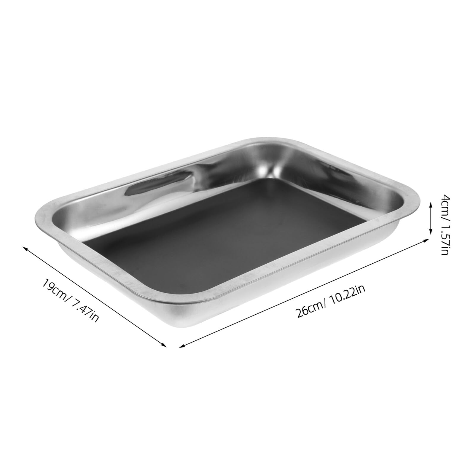 Vassoio Anatomico in Acciaio Inox 304 A4 26X19X4 CM Rivestimento in Cera Set 2 Pezzi per Dissezione da Laboratorio Attrezzatura Didattica Sicura e Stabile per Biologia e