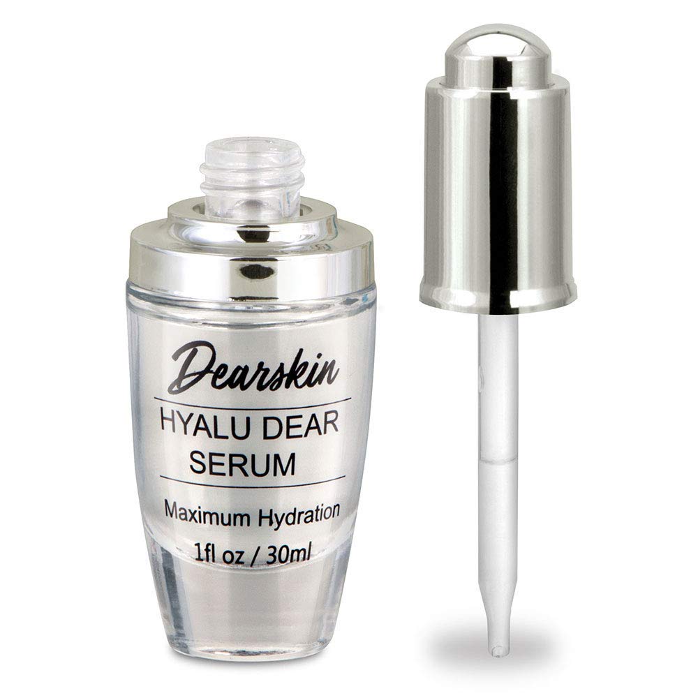 DearskinHyaluronic Acid Serum Vegan 100% Plant Based Hyaluronic Acid 10%, Hydrolyzed Hyaluronic Acid 2%, Sodium Hyaluronate Crosspolymer 1% - Hyalu Dear Serum