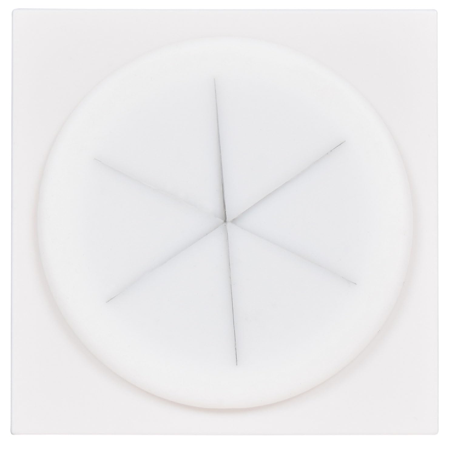 Av Link White Av:link | Silicone Grommet Filled Aperture Snap In Wall Plate Module | 50 X 50Mm