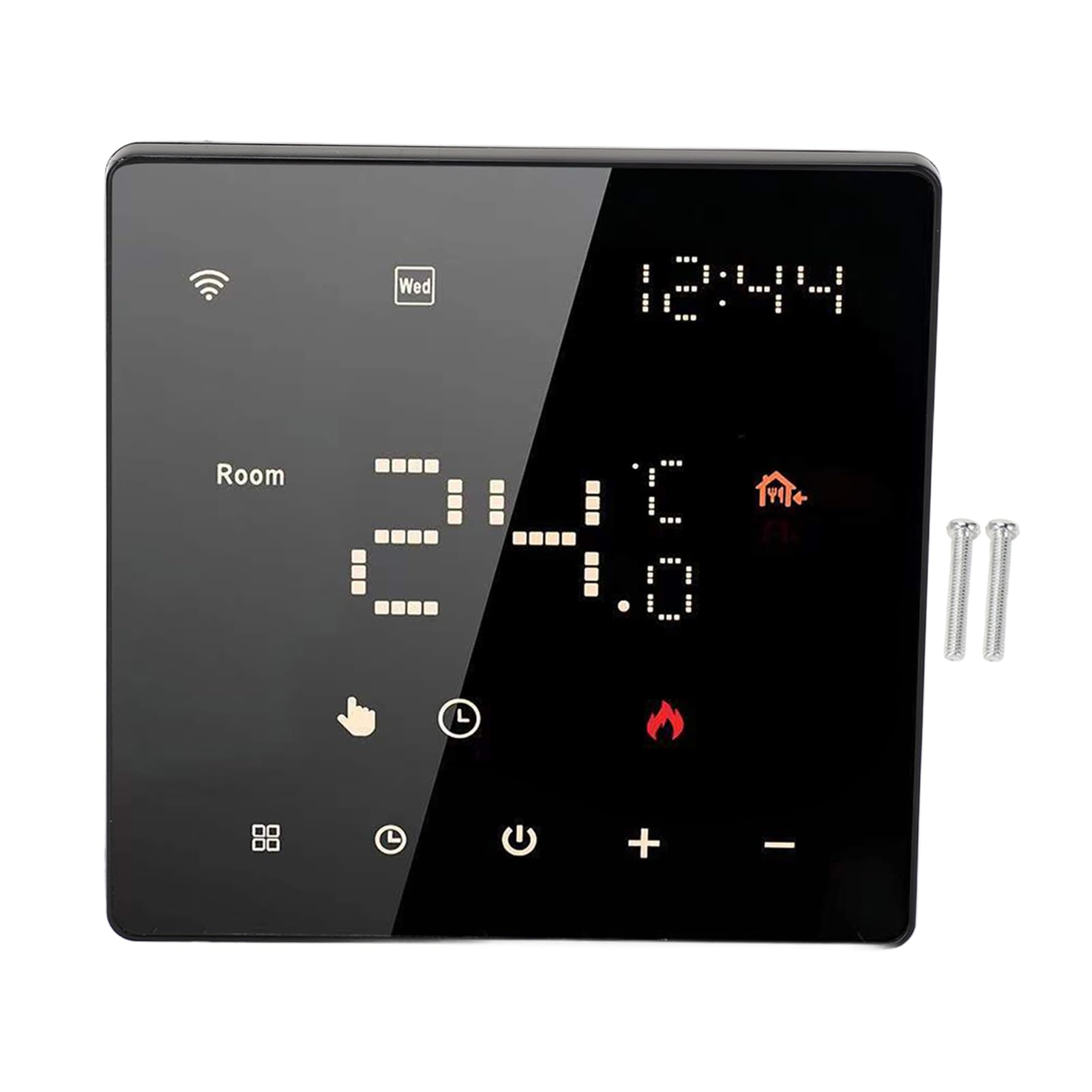 Termostato Doméstico Termostato Inteligente con Pantalla Táctil Digital Control de Aplicación WiFi Controlador de Temperatura Programable de 100 a 250 VCA para Uso Doméstico en Interiores