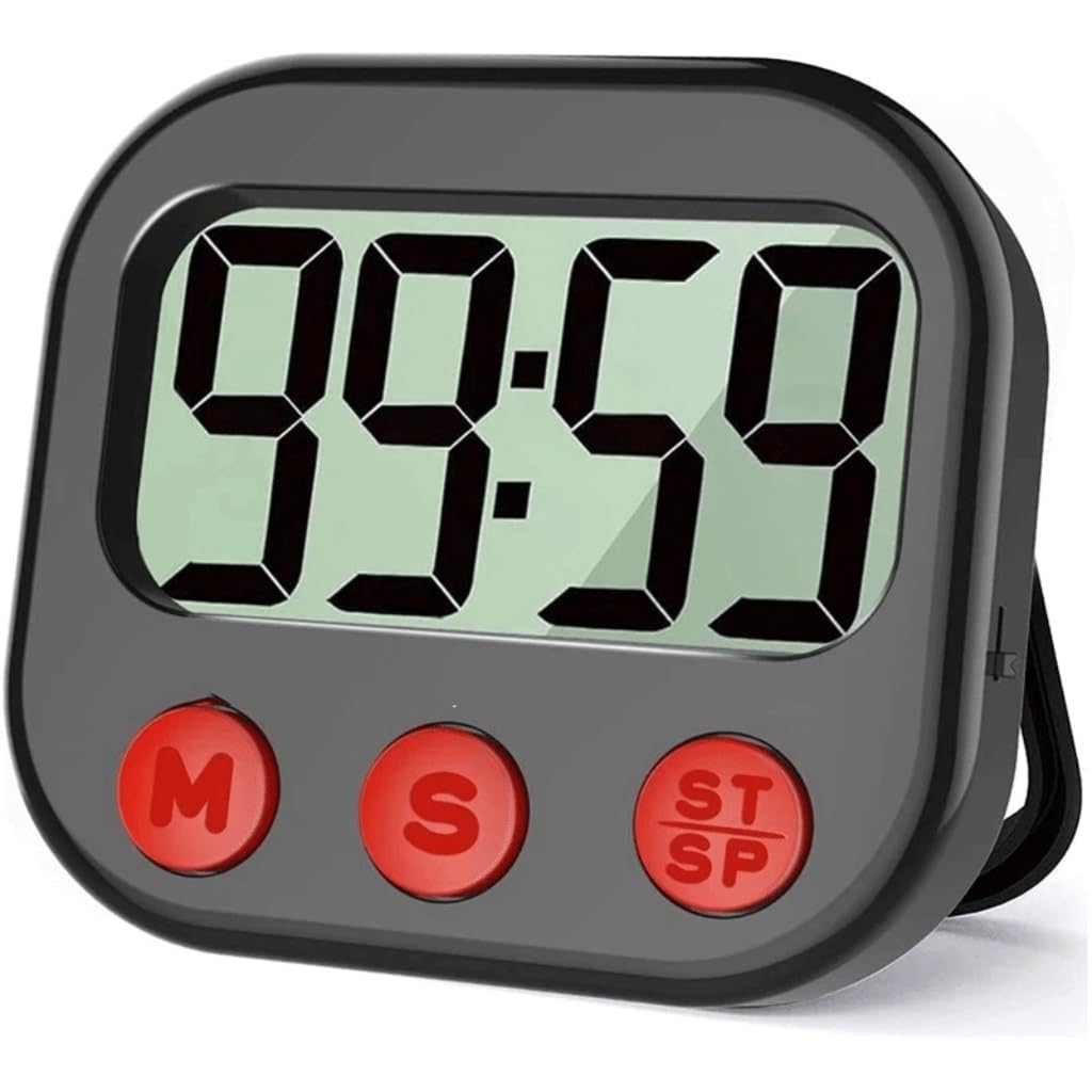 JFDBGU Temporizador de Cocina con visión Digital, Reloj magnético, Temporizador de Cuenta atrás